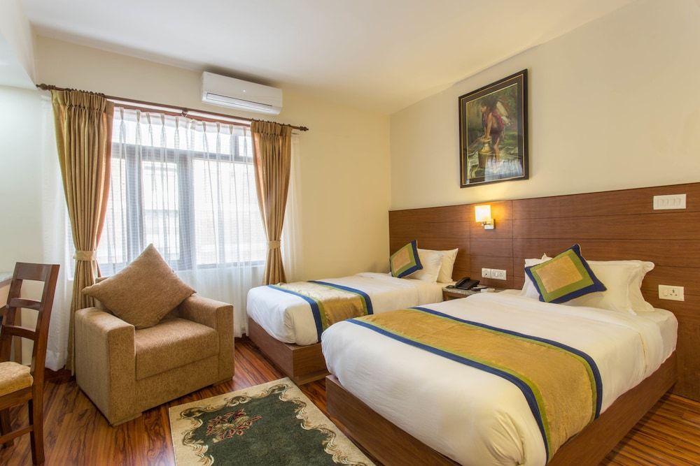 Oasis Kathmandu Hotel Deluxe Twin Room, 2 Twin Beds, Private Bathroom, City View 2