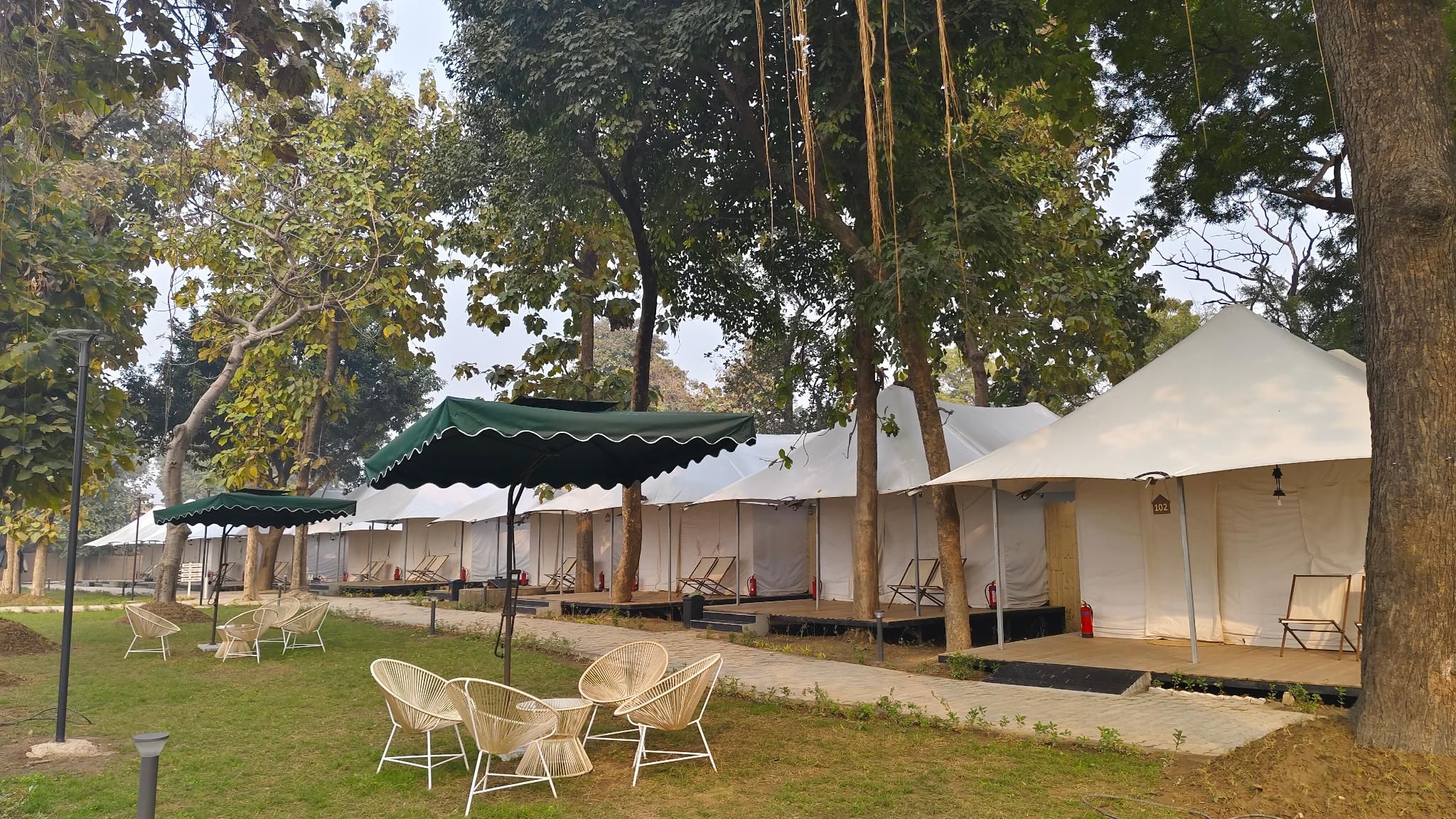 Tent City Ayodhya Brahma Kund garden 4