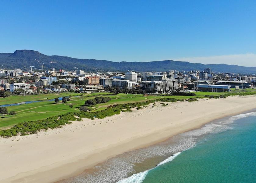 New South Wales Wollongong Aerial view