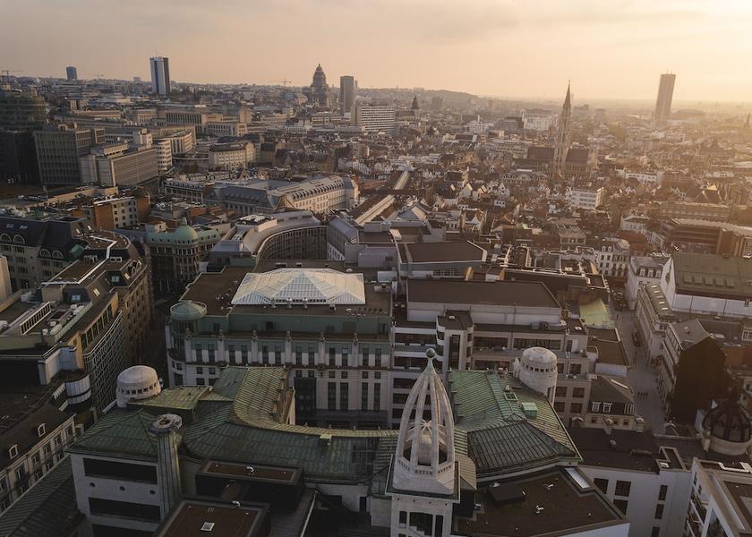 Flemish Region Brussels Aerial View