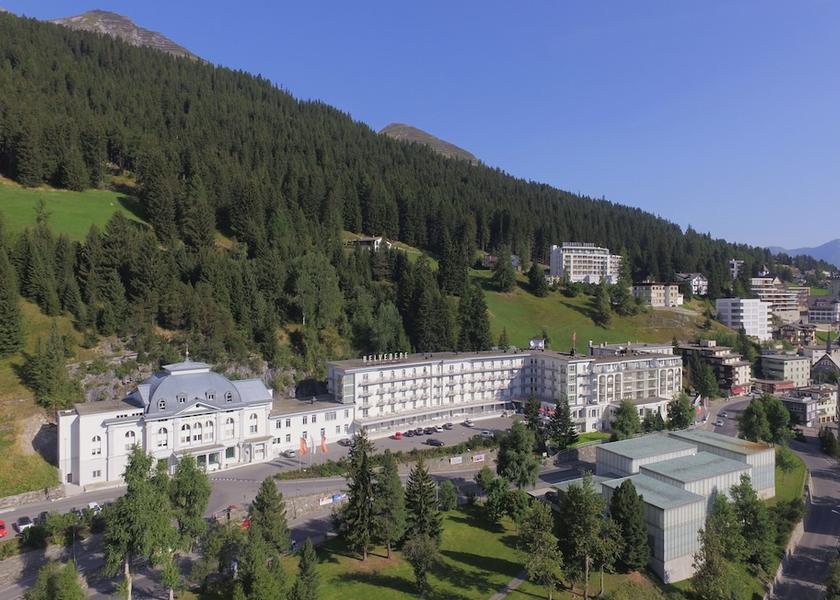 Graubünden Davos Aerial view