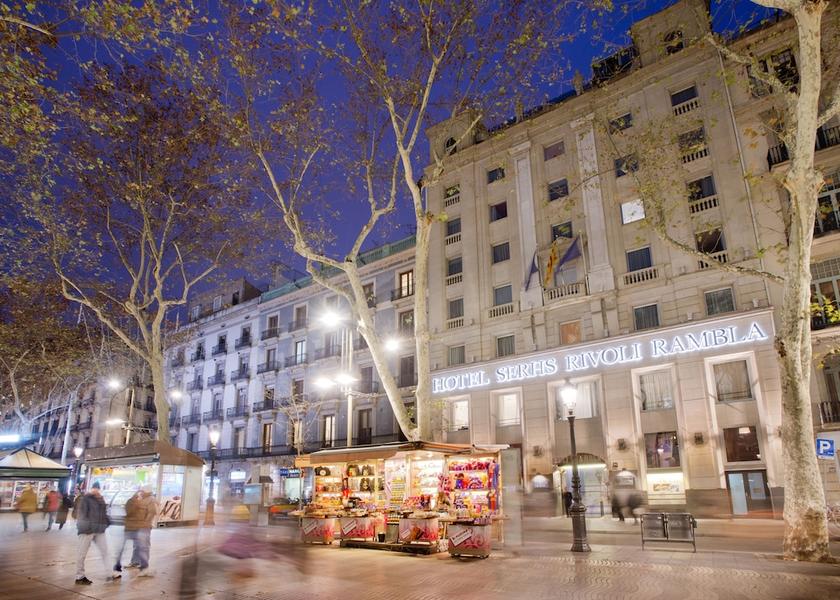 Catalonia Barcelona Front of property - evening/night