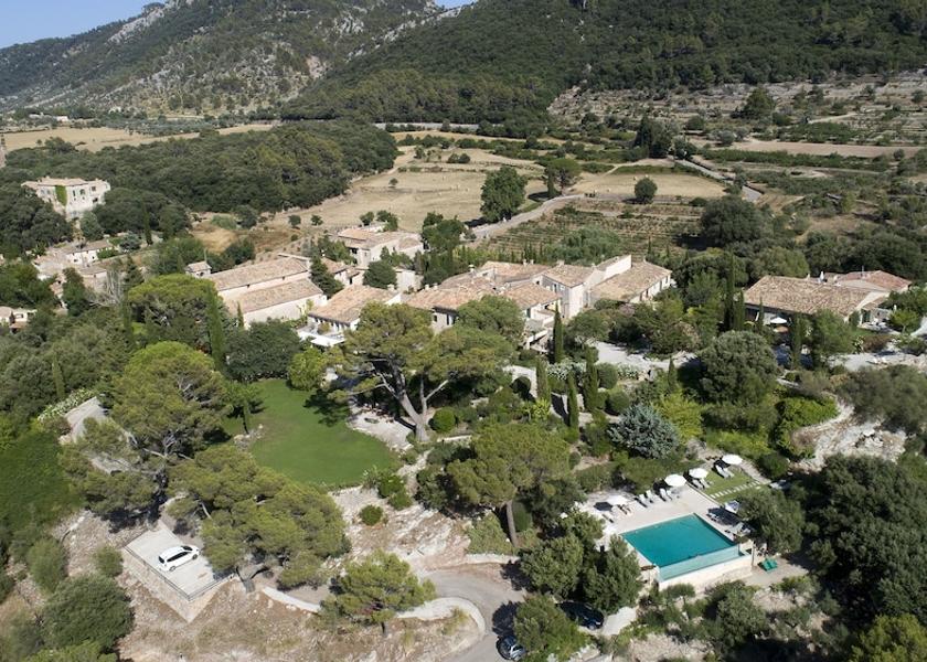 Balearic Islands Bunyola Aerial view