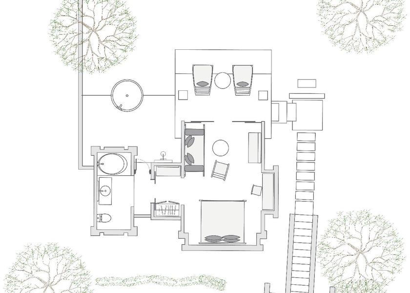 Bali Ubud Room plan