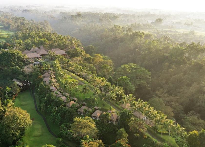 Bali Ubud Aerial View