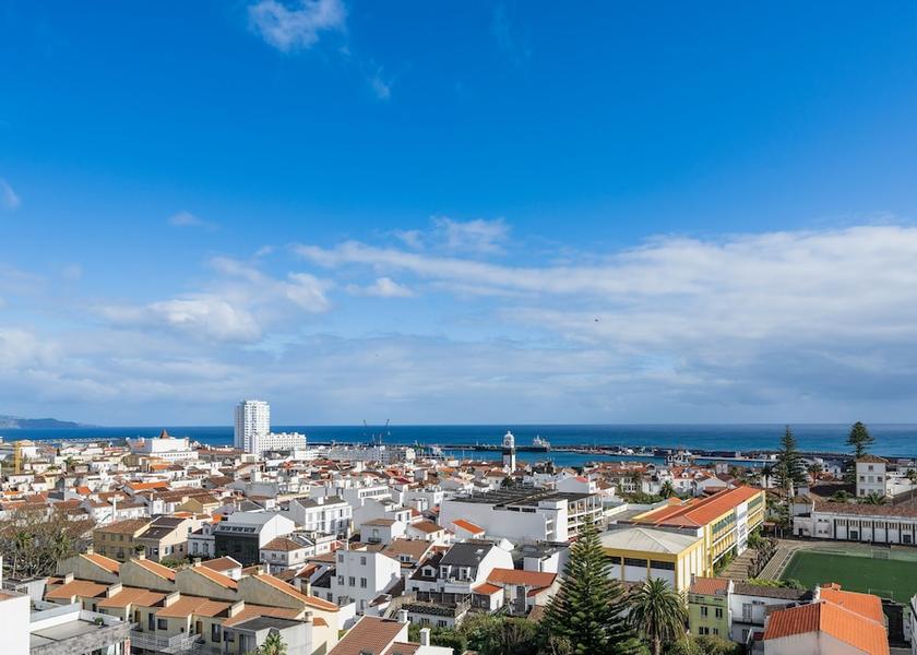 Azores Ponta Delgada City View from Property