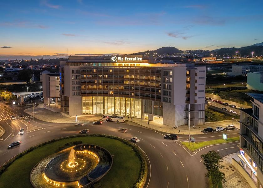 Azores Ponta Delgada Front of property - evening/night