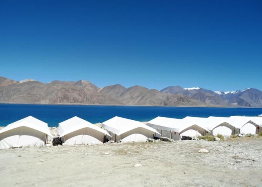 Ladakh Spangmik outer tent view