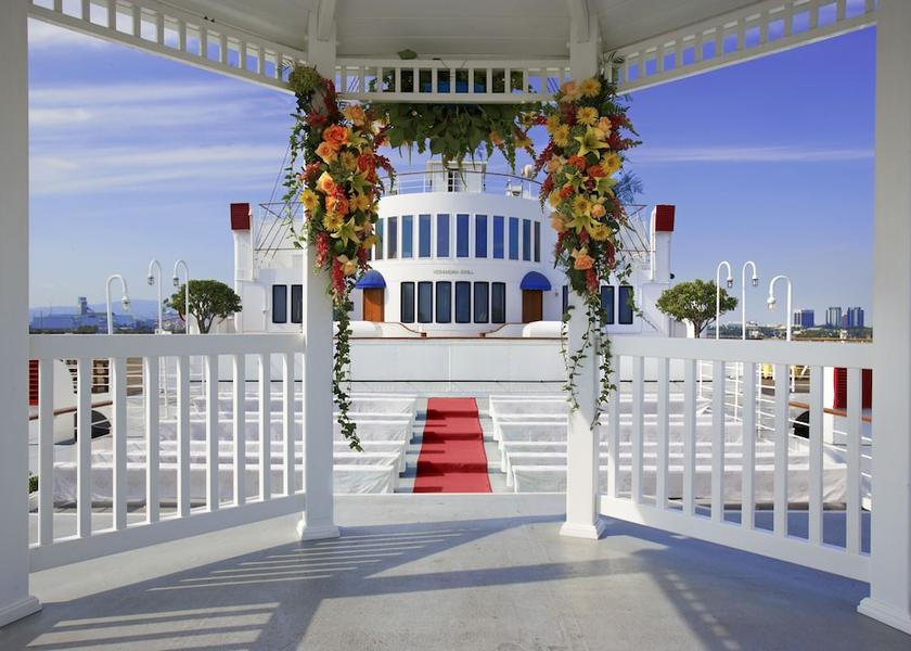 California Long Beach Outdoor Wedding Area