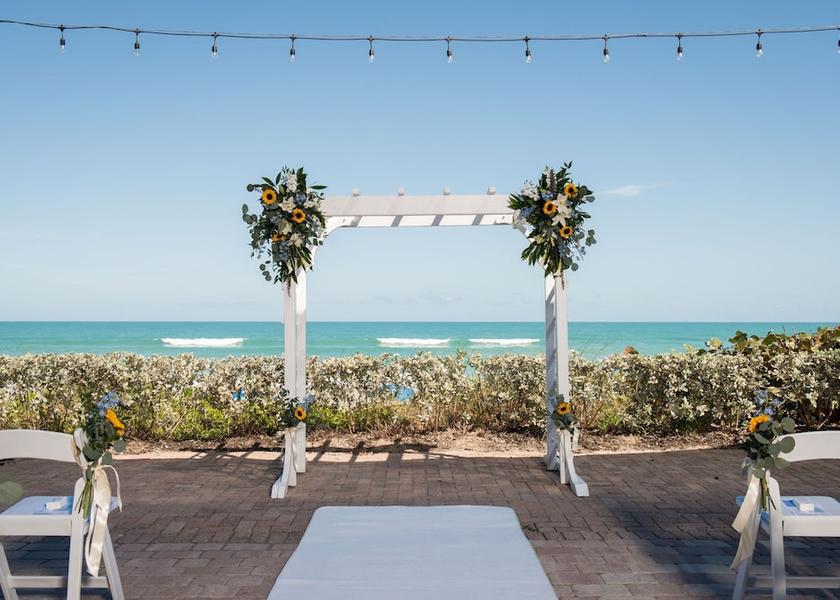 Florida Indialantic Outdoor wedding area