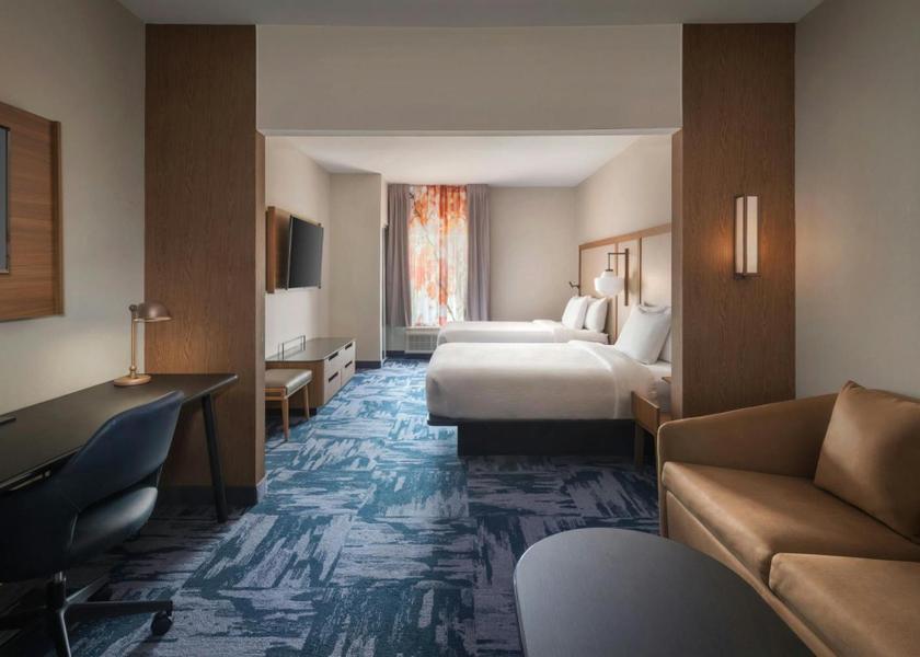 New Jersey Somerset Queen Suite with Two Queen Beds, Roll-In Shower and Sofa Bed - Communication Assistance