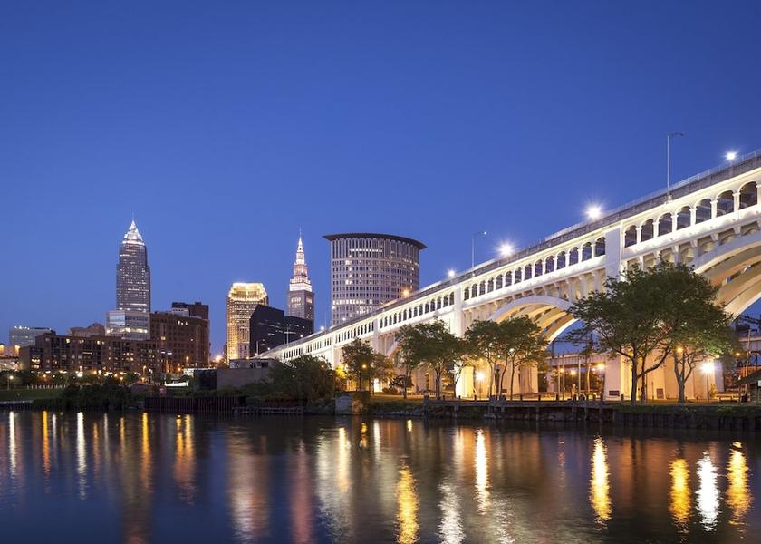 Ohio Cleveland View from Property