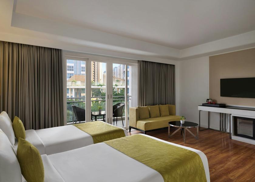 Guestroom - Twin Beds - Balcony - TV