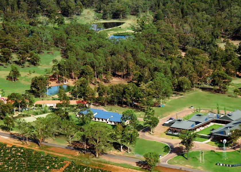 New South Wales Pokolbin Aerial view