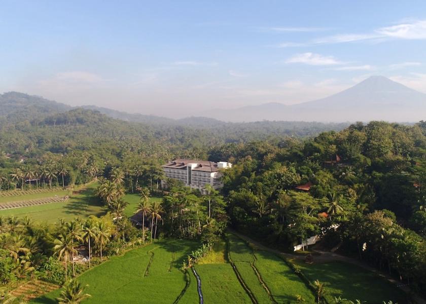 Central Java Borobudur Mountain view