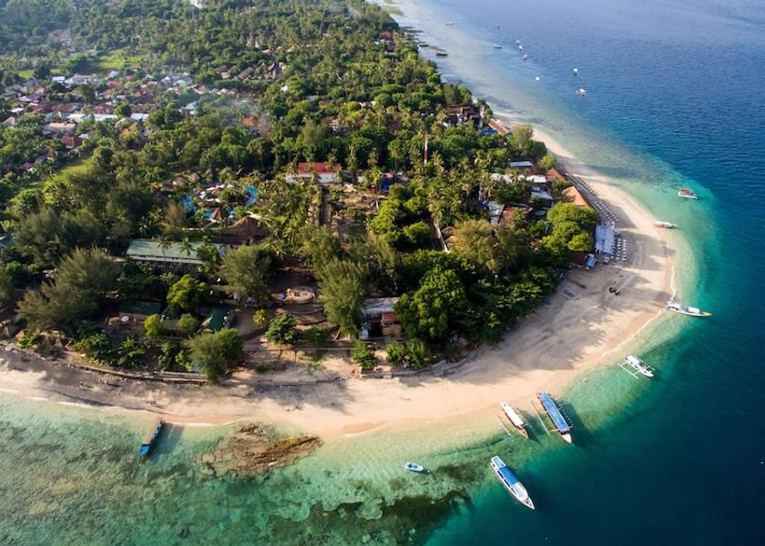 West Nusa Tenggara Gili Air Aerial view