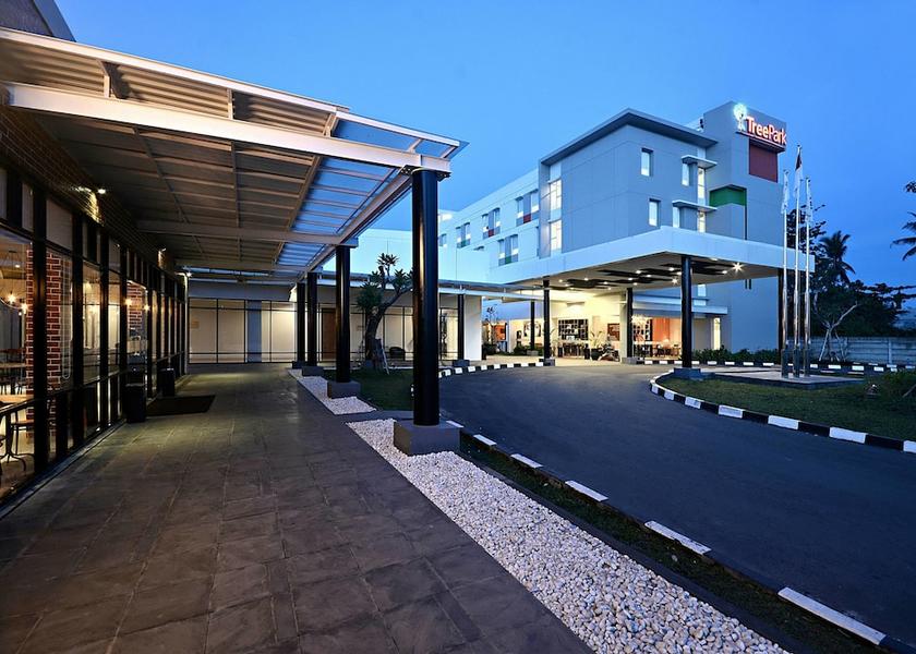 South Kalimantan Banjarmasin Front of property - evening/night