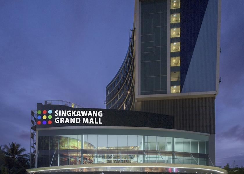 West Kalimantan Singkawang Front of property - evening/night