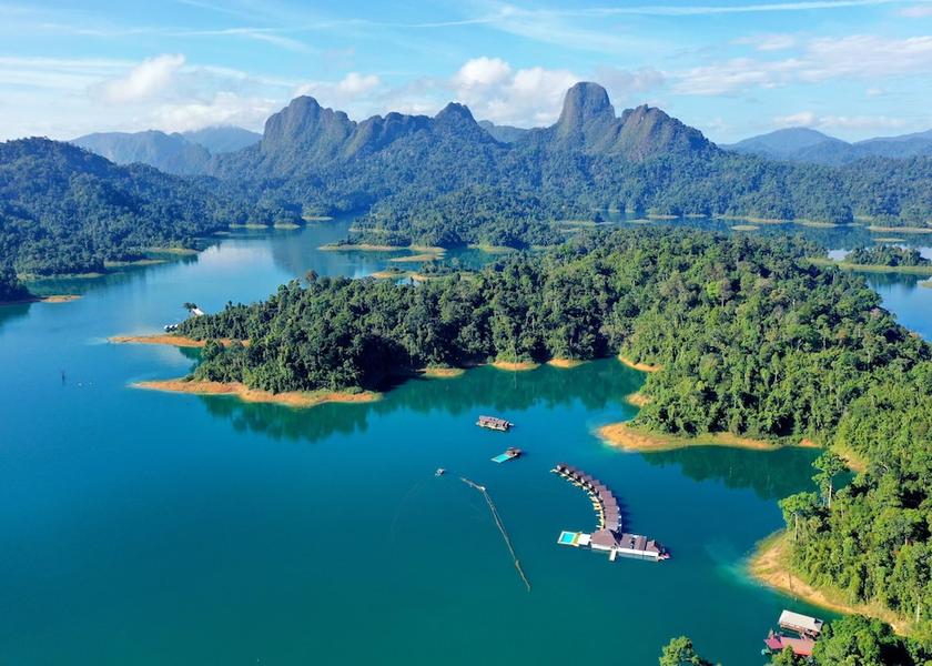 Surat Thani Ban Ta Khun Aerial View
