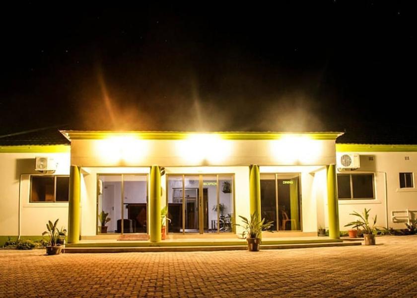 North-West Maun Front of property - evening/night