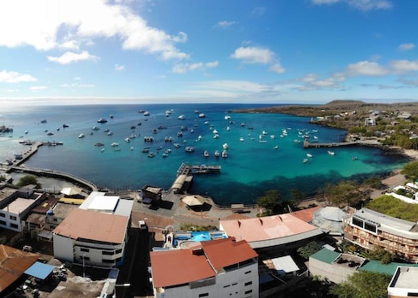 Galápagos Puerto Baquerizo Moreno Aerial view