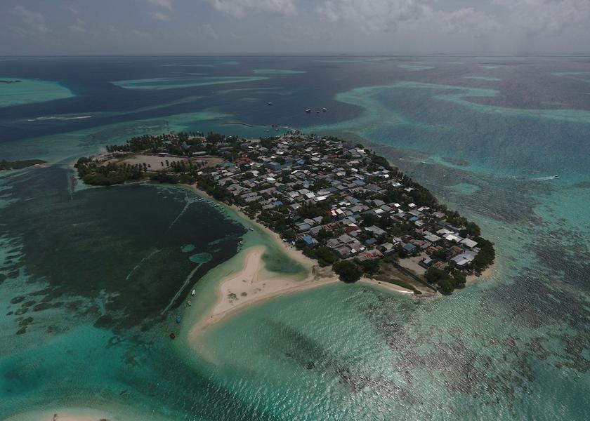 Kaafu Atoll Guraidhoo Aerial view