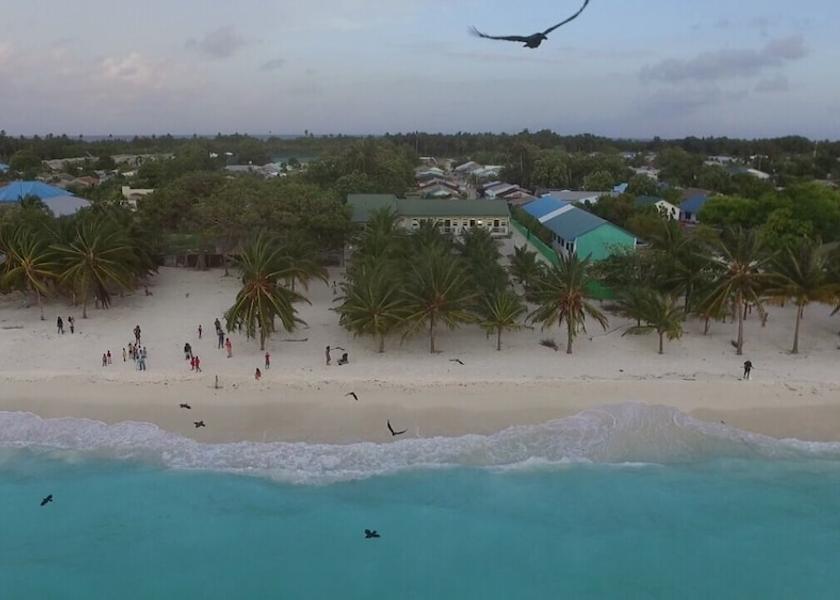 Haa Dhaalu Atoll Hanimaadhoo Aerial View