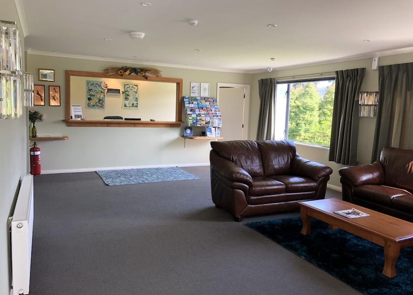 West Coast Fox Glacier Lobby sitting area