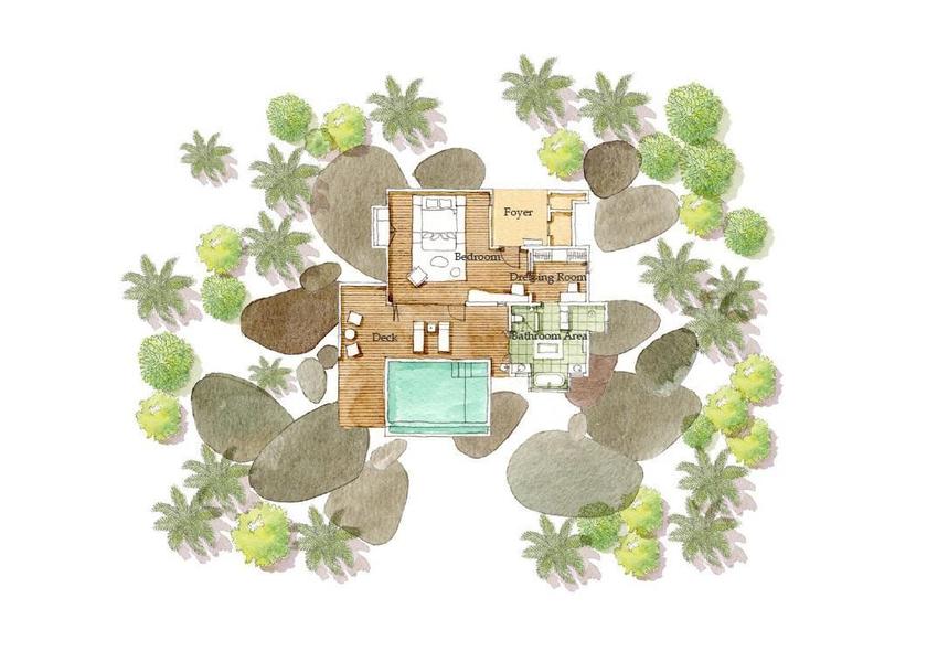  Felicite Island Room plan