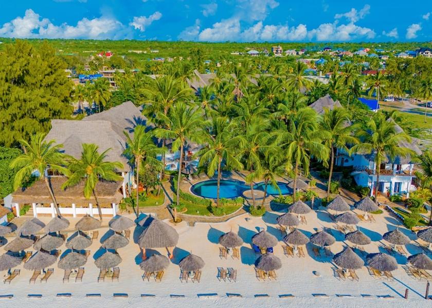 Unguja Kaskazini Region Pwani Mchangani Aerial View