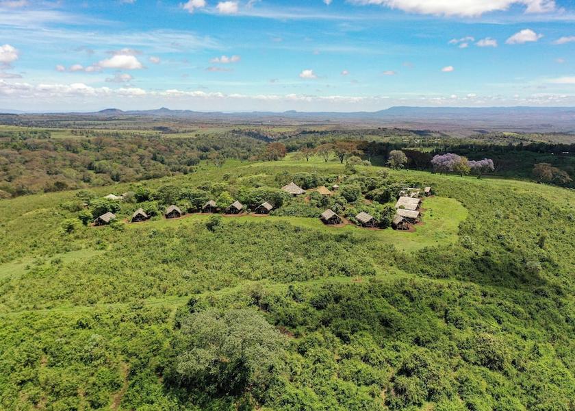 Arusha Region Ngorongoro Aerial view