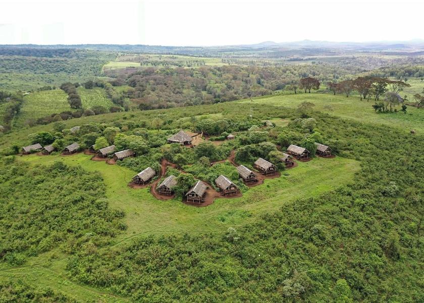 Arusha Region Ngorongoro Aerial view