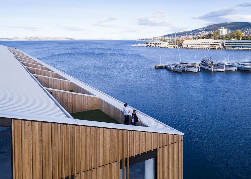 Tasmania Hobart Aerial view