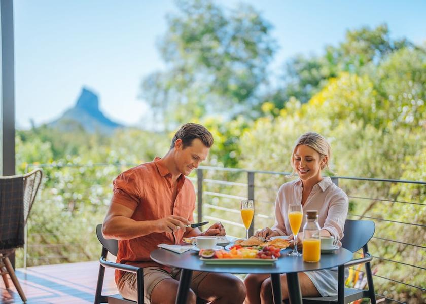 Queensland Glass House Mountains Breakfast meal