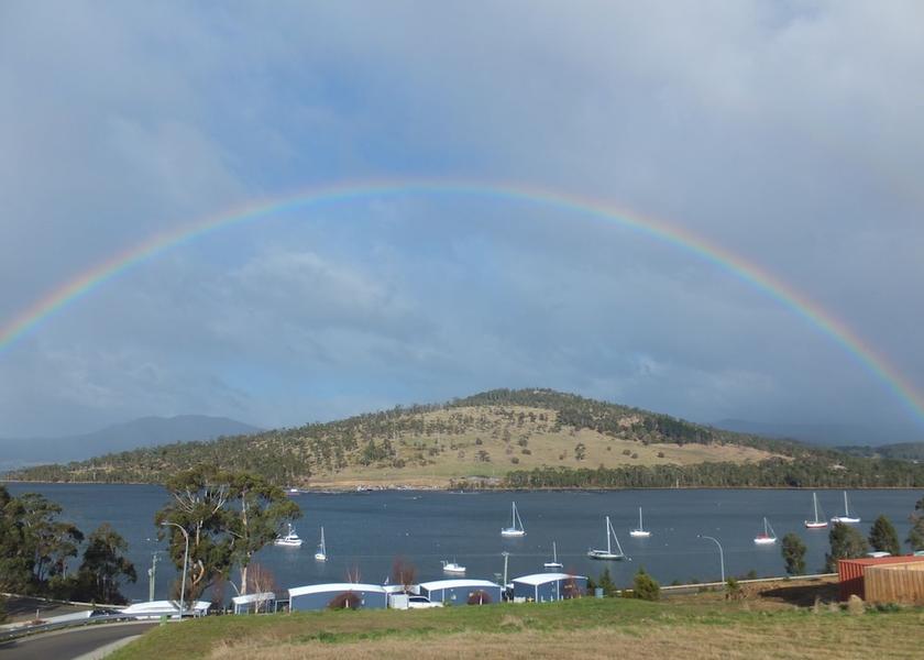 Tasmania Port Huon View from Property