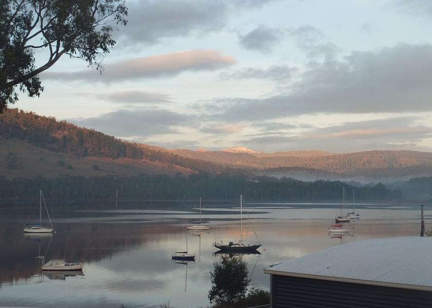 Tasmania Port Huon View from Property