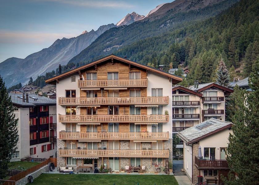 Valais Zermatt Aerial View