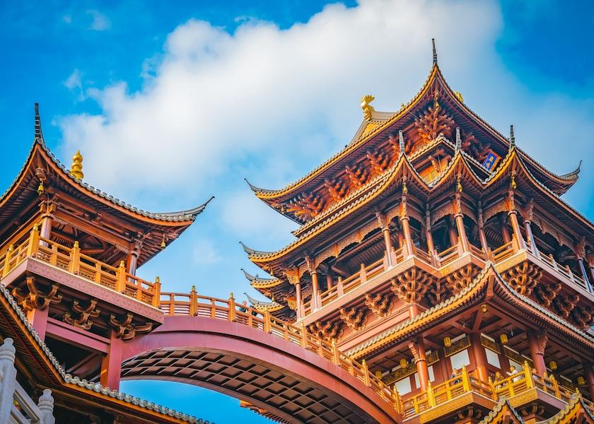 Zhejiang Jinhua City view from property