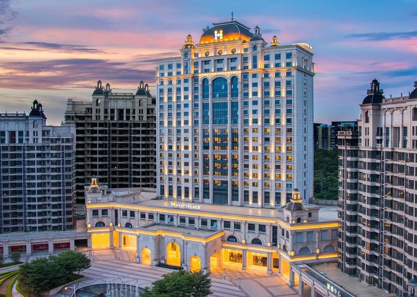 Guangdong Foshan Front of property - evening/night