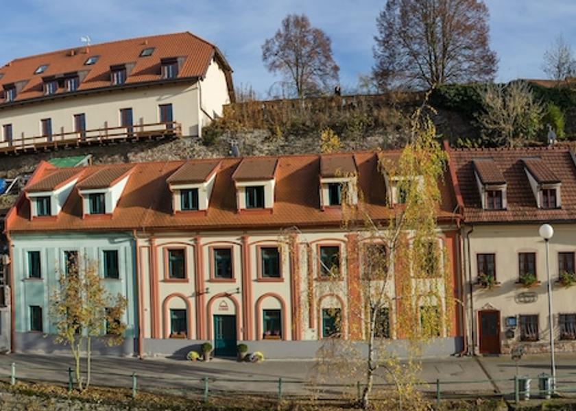 South Bohemia (region) Cesky Krumlov Aerial View