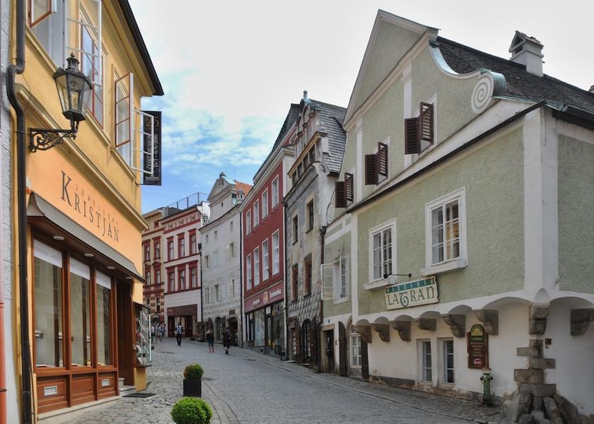 South Bohemia (region) Cesky Krumlov Exterior Detail