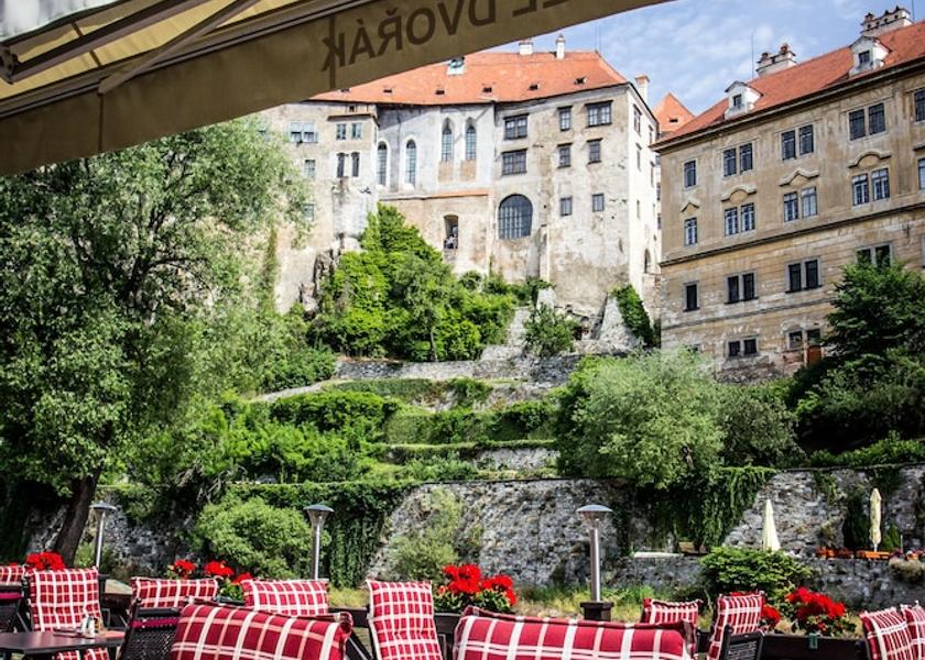 South Bohemia (region) Cesky Krumlov Outdoor Dining