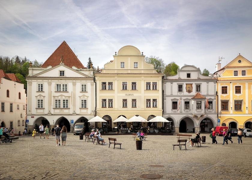 South Bohemia (region) Cesky Krumlov Exterior Detail