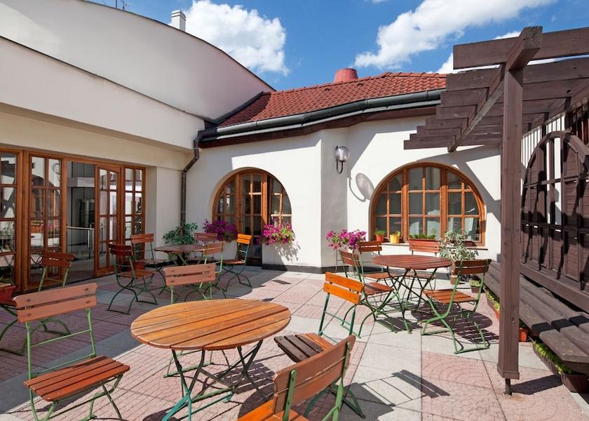 South Bohemia Region Jindrichuv Hradec Outdoor dining