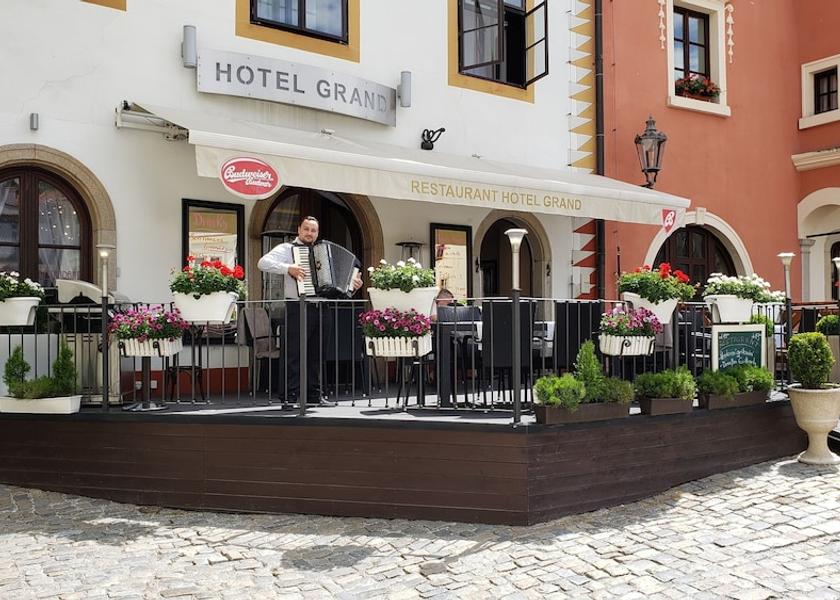 South Bohemia Region Český Krumlov Outdoor banquet area