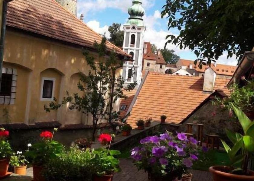 South Bohemia Region Český Krumlov Terrace/patio