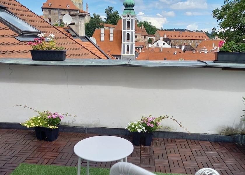 South Bohemia Region Český Krumlov Terrace/patio