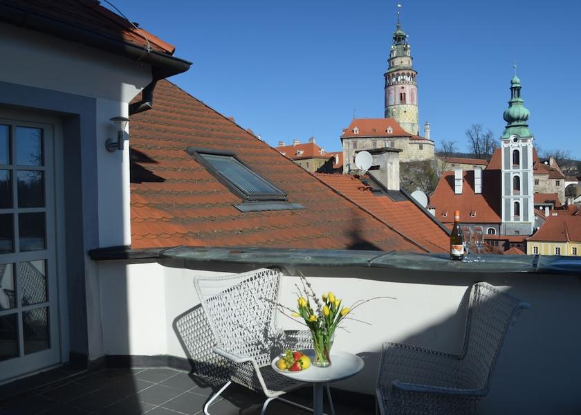 South Bohemia Region Český Krumlov Terrace/patio