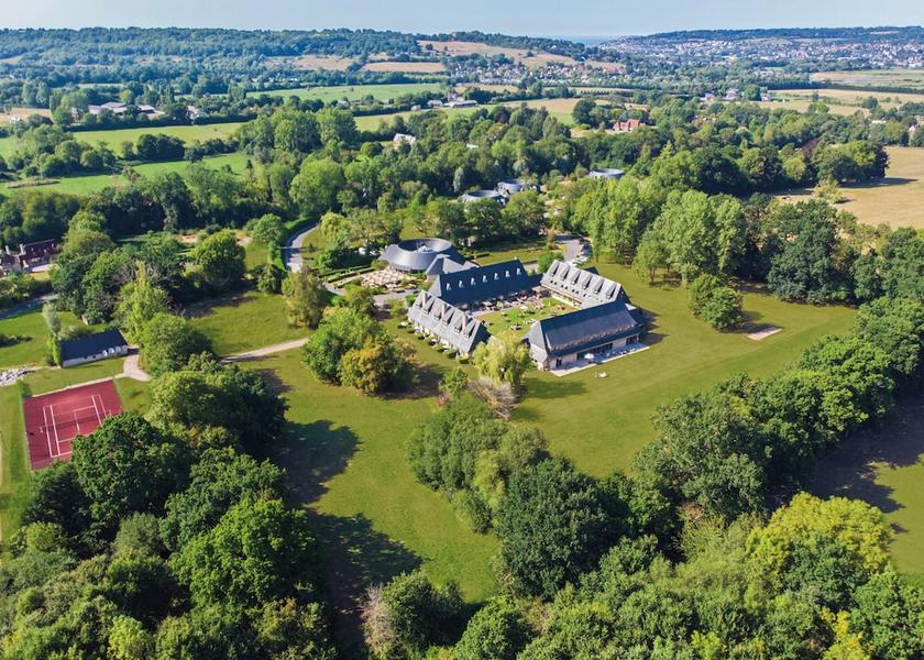 Normandy Tourgeville Aerial view
