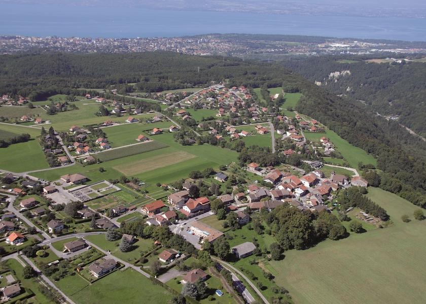 Auvergne-Rhone-Alpes Armoy Aerial View